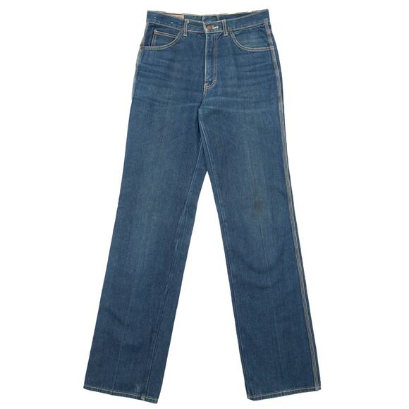 Vintage L'avion Straight Leg High Waisted Blue Jeans Size 32L - Picture 1 of 11